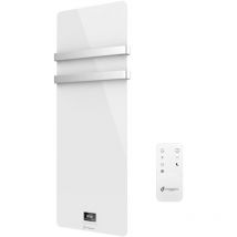 Sannover - Sèche-Serviette Electrique en Verre mural Omiros 850 w Blanc