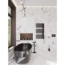 Otitec - Sèche serviette électrique noir - 900 watt- 60 x 180 - giovanna - Noir