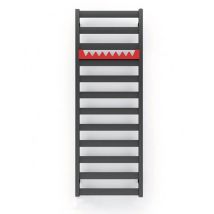Sèche Serviette Radiateur-matisere - Sèche-serviette électrique noir de 670mm de haut et 400mm de large - 200 Watt - VIV670/400E1N