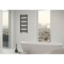 Otitec - Secador de toallas eléctrico negro - sofia- 600 vatios - 90 x 68,6 - Noir