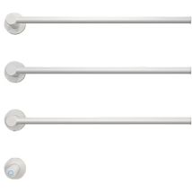 Vivolilv - Sèche-serviette Électrique, Porte-serviettes Thermostatique Intelligent Inox 304, Blanc 3 Pôles 42w