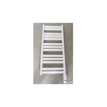 Sèche-serviette mixte Elec/Eau-chaude 400W + 393W H.912mm L.400mm blanc droit avec thermostat ir novella Bains Finimetal N442ME
