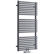 Sèche-Serviettes à Raccordement Central – Anthracite – 106.5 x 50cm – Magera