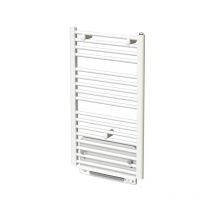 Finimetal - Sèche-serviettes eau chaude acier tahiti Blanc 1014W + Soufflant Speed'Air