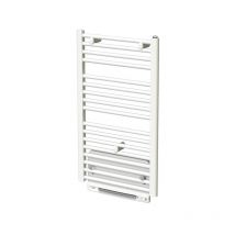 Finimetal - Sèche-serviettes eau chaude acier tahiti Blanc 1030W + Soufflant Speed'Air