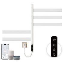 Sèche-Serviettes Électrique 675×450 mm, Rotation 180° Chauffe Serviette Salle de Bain, Sèche Serviette Intelligent à température constante WiFi,