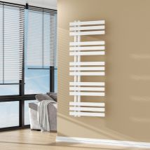 Radiateaur Sèche-serviettes Slidre Acier 120 X 50 Cm Blanc [neu.haus]