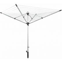 Leifheit - 85282 Séchoir jardin parapluie LinoLift 600 QuickStart, 60 m, housse de protection, hauteur ajustable
