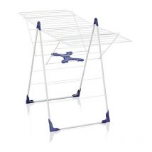 Leifheit - Sechoir a linge sur pied pliable Classic 200 Flex 81408 Tancarville avec ailes reglables en hauteur-Etendoir a linge