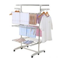 Herzberg - Séchoir multifonctions 20m d'étendage blanc HG5015-WT