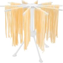 Mezheng - Séchoir à pâtes pliable - Séchoir à pâtes avec séchoir à 10 barres - Compact, facile à ranger, Installation rapide (Jaune)