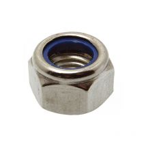 Packung mit 100 Acton Sechskantmuttern mit Nylonring - ø 12 mm - 6260212