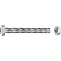 Sechskantschrauben M6 x 10 mm, 30 Stück, Edelstahl A2 Maschinenschrauben