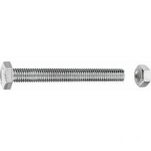 Masidef - Sechskantschrauben M8 X 50 Mm, 30 Stück Maschinenschrauben