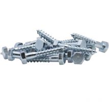 Sechskantschraube verzinkt Viswood 10x60 mm (x20 Schrauben mit viereckigem Kopf)