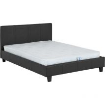 Prado Kingsize 5ft Bed Frame in Black pu Faux Leather