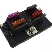 FHA504 led Distributore Fusibile a lama standard Poli 4 30 a 1 pz. - Secorüt