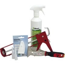 Secotec - vasalat Silikonentferner Werkzeug Set Basis - Silikonfugenentferner mit Glättmittel für Silikonfugen, 6-teilig