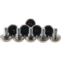Regulierschrauben M10 Gewinde ø 30 mm, Kunststoff schwarz/Stahl Inhalt: 10 Stück