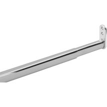 Vasalat 27000905.29 Tubo Per Armadio Estensibile 90 – 110 Cm Telescopica Stabile Nicchia Asta Appendiabiti, Argento, 90-110 Cm