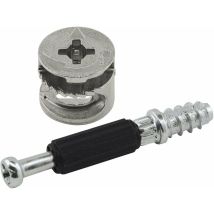 Vasalat Vas146 Hettich-raccordo Eccentrico Per Mobili Rastex 15, Materiale: Zinco Pressofuso Nichelato, Contenuto Pezzi, Argento, Ohne Abdeckrand 50 