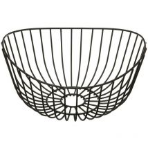 Corbeille en acier 27cm noir - 5five