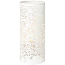 Endon - Secret Garden - Floral Leaves Design Table Lamp Matt Ivory Paint, E14