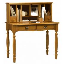 Beaux Meubles Pas Chers - Secrétaire - Bonheur du Jour Pin Miel - orange