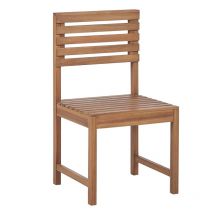 Mobilier de Terrasse Modulable 1 Chaise en Bois d'Acacia Treia