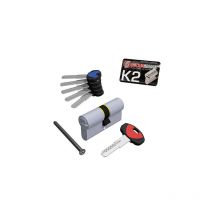Cilindro Sagomato K2 3200-C Securemme • Ott.nich.satin Chiavi 5 Mm 75 35+40