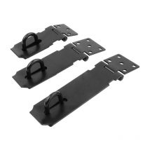 Security Padlock Hasp, Stainless Steel Door Hasp with Imitation Brass Padlock (Size: 3', 4', 5')