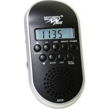 BR28 MP3/USB Fahrradradio Schwarz, Silber - Security Plus