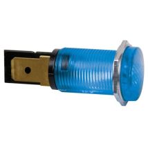 Lampada da pannello tondo 14mm 220V blu – HRJC220B – ABS, Metallo – Seder