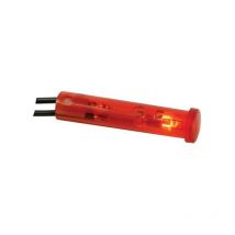 Kontroll-lampe - rund - rot- 220 v - 7 mm