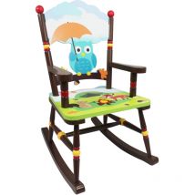 Fantasy Fields - Sedia a dondolo legno bimbi Enchanted Woodland TD-11738A - Blu / Verde