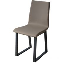 Sedia per tavolo da pranzo moderna - baffy - Colore: Grigio