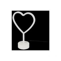 Trio lighting italia heart lampada da tavolo led 1,8w in plastica colore bianco con interruttore on/off r55210101