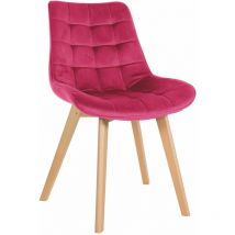 Sedia Brook Velvet rosso