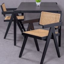 Nest Dream - Sedia classica con braccioli - Compass - Nero