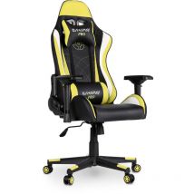 Sedia da gaming, sedia gamer ergonomica per scrivania, computer o ufficio, poltrona da gioco con bracciolo 4D, schienale reclinabile e 2 cuscini,