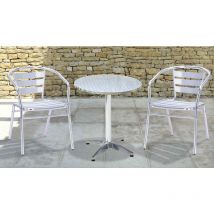 Sedia da Giardino Bar in Alluminio Tosini Silver