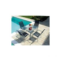 Sedia da giardino in alluminio argento Amalfi - impilabile