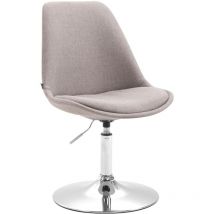 Sedia da pranzo maverick in tessuto grigio chrom