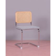 Nest Dream - Sedia da pranzo retrò cuscino - Cesca - Grigio