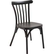 Sedia da giardino in alluminio nero