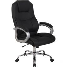 Sedia da ufficio big Apoll in similpelle nero