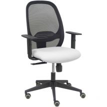P&c - Sedia Cilanco nero nero rete nero sedile bali bianco braccio regolabile.