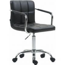 Sedia da ufficio Lucy V2 in similpelle nero