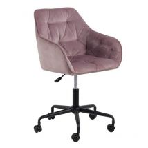 Arredamento1 - Sedia da ufficio Norsica 475, Rosa Dusty, 89x59x59cm, Con braccioli, Con ruote, Meccanismo sedia: Economic