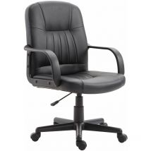 Fadami - Sedia da Ufficio Operativa Imbottita Girevole con Rotelle Nero